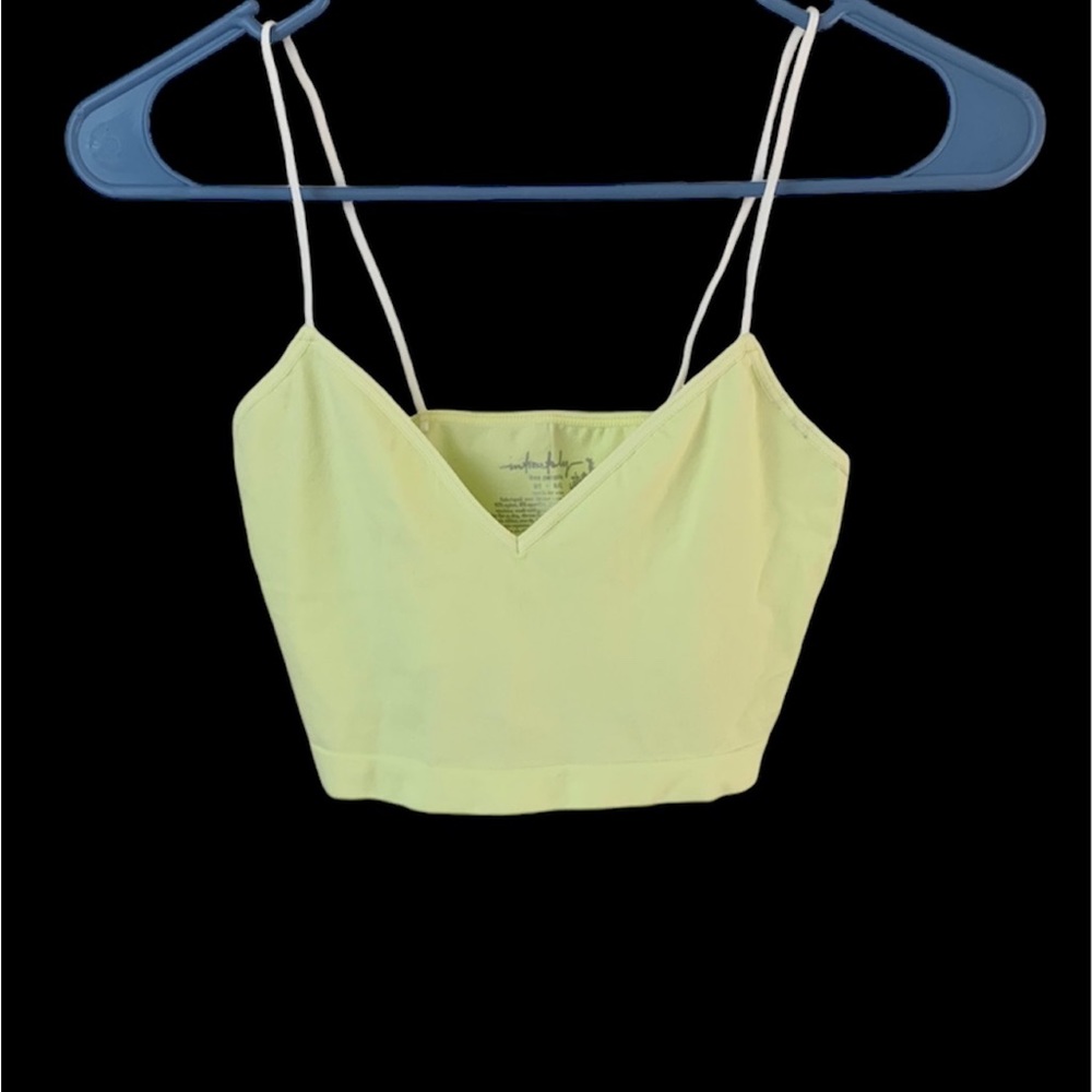 Sweetheart Brami with white straps free people